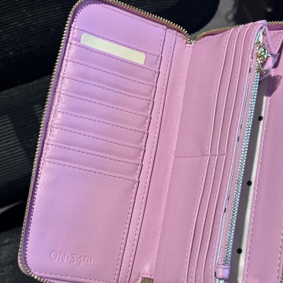 On 34th Angii Za Solid Zip-Around Wall Pink Lilac - Picture 7 of 7